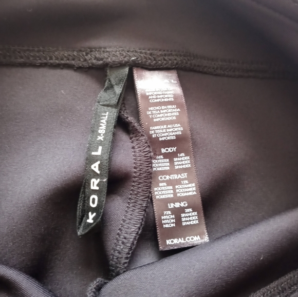 Koral X Small Black Leggings with Gold Detail - Picture 4 of 11